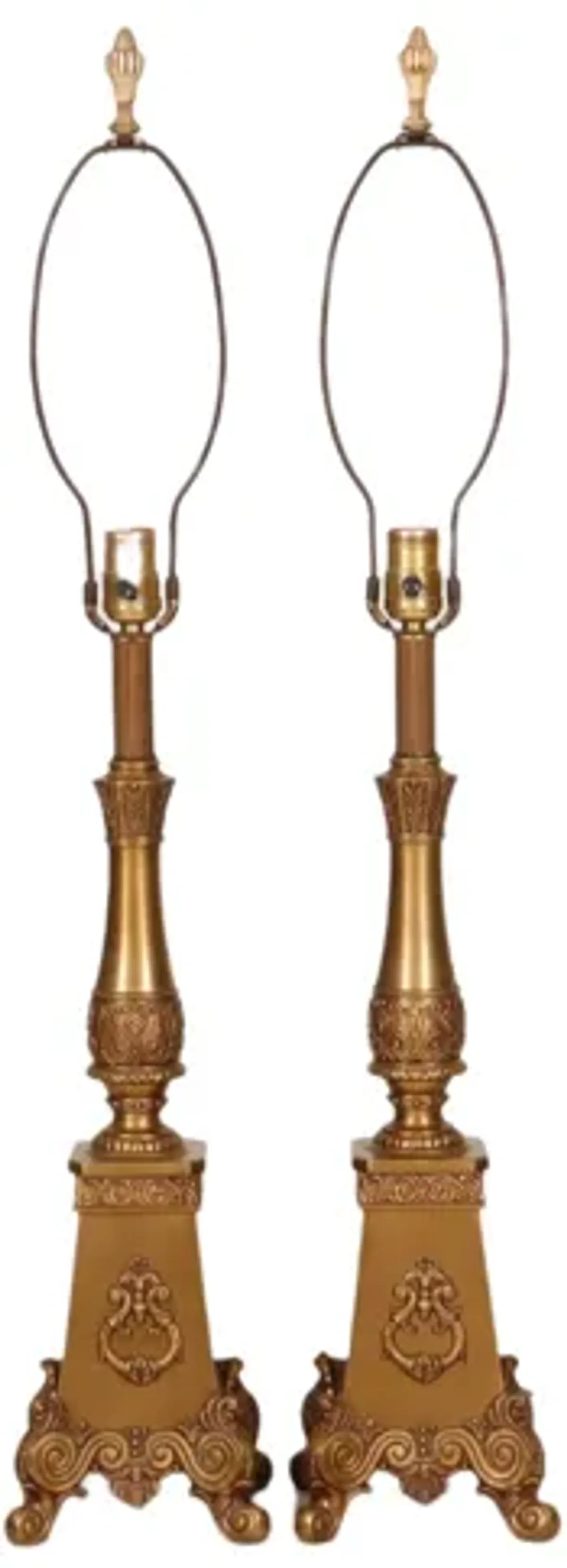 French Regency Style Table Lamps - a Pair - Interesting Things