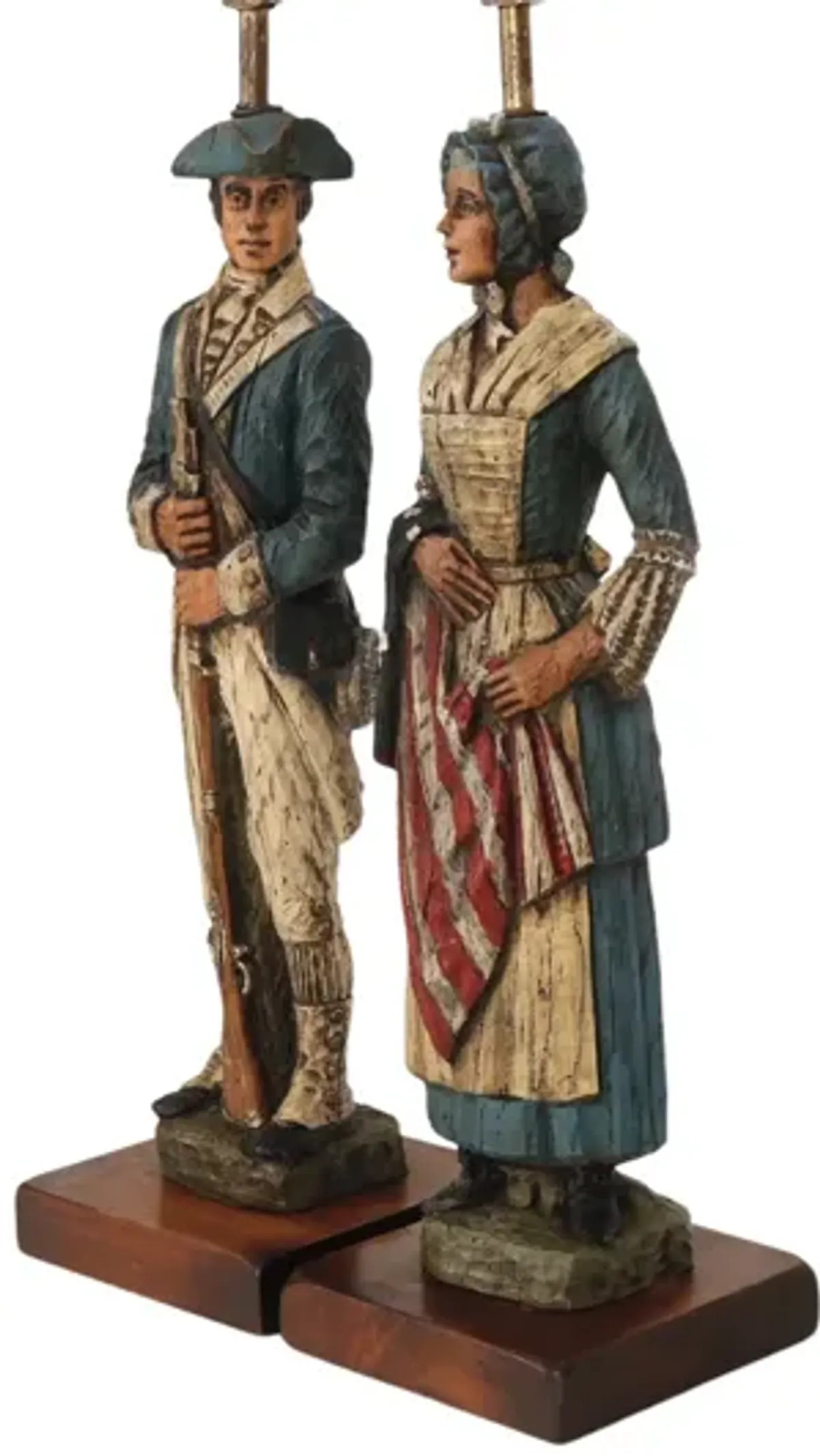 Betsy Ross & Minuteman Table Lamps - Set of 2 - Interesting Things