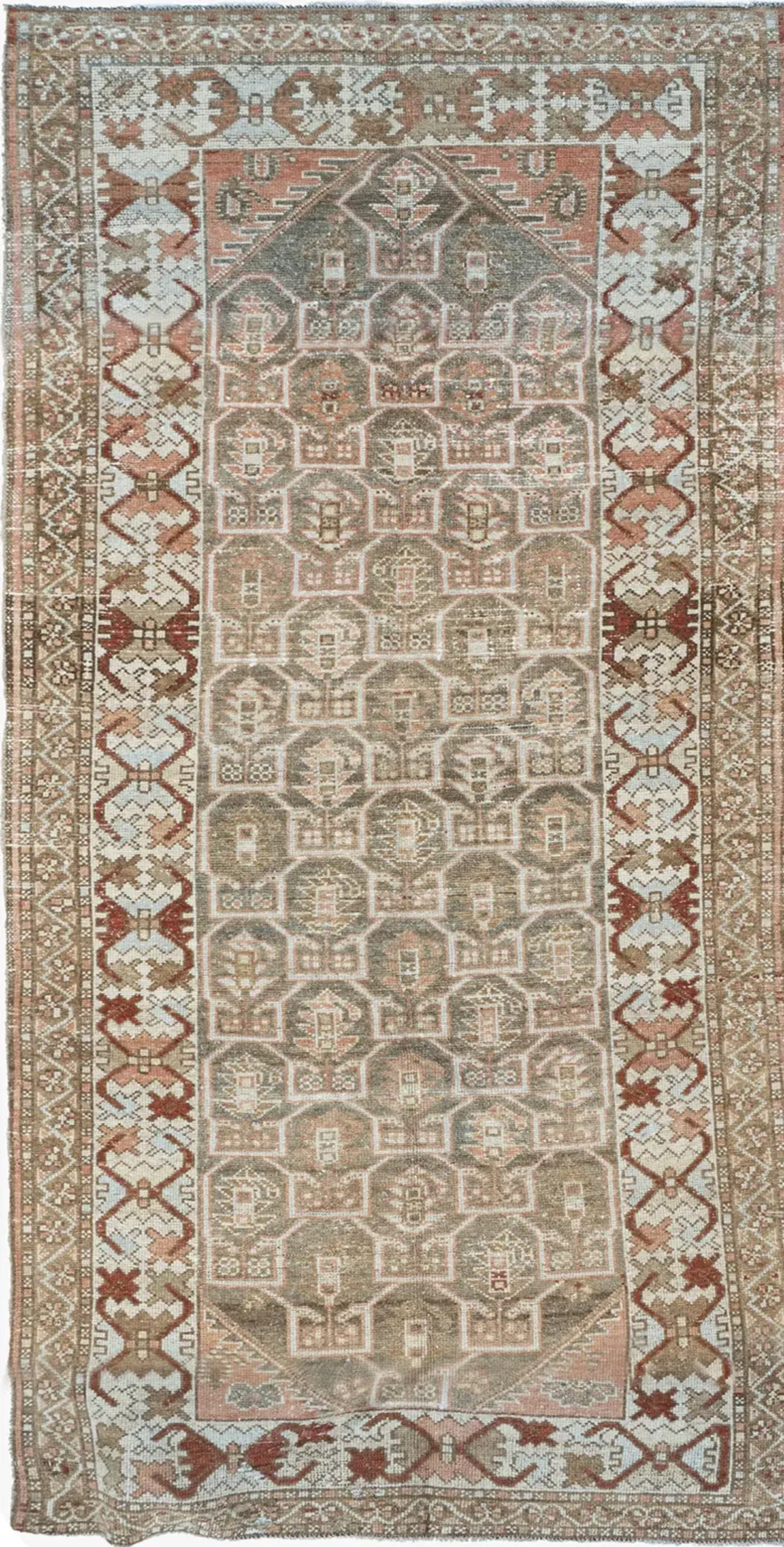 Persian Malayer Area Rug 3'2 X 6'3 - Brown - Brown