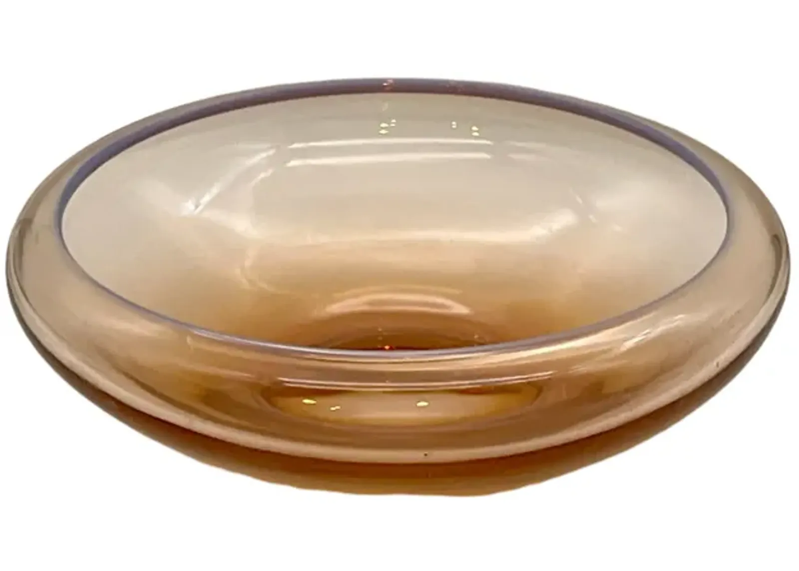 1930s Opalescent Pink & Mauve Glass Bowl - Pilar Collection