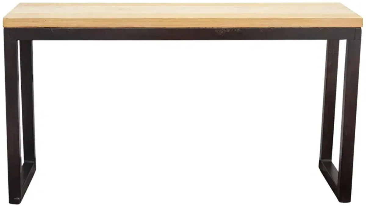 Industrial Style Console Table - de-cor - Brown