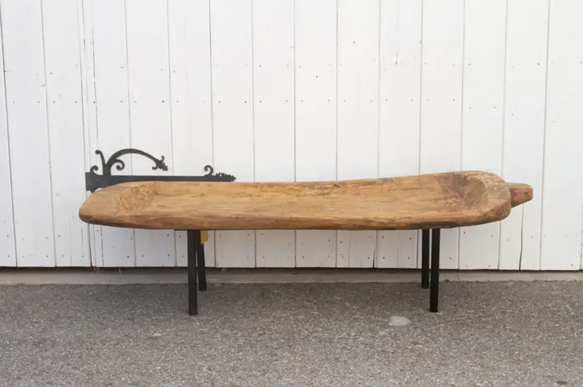 Antique Naga Wooden Trough Table