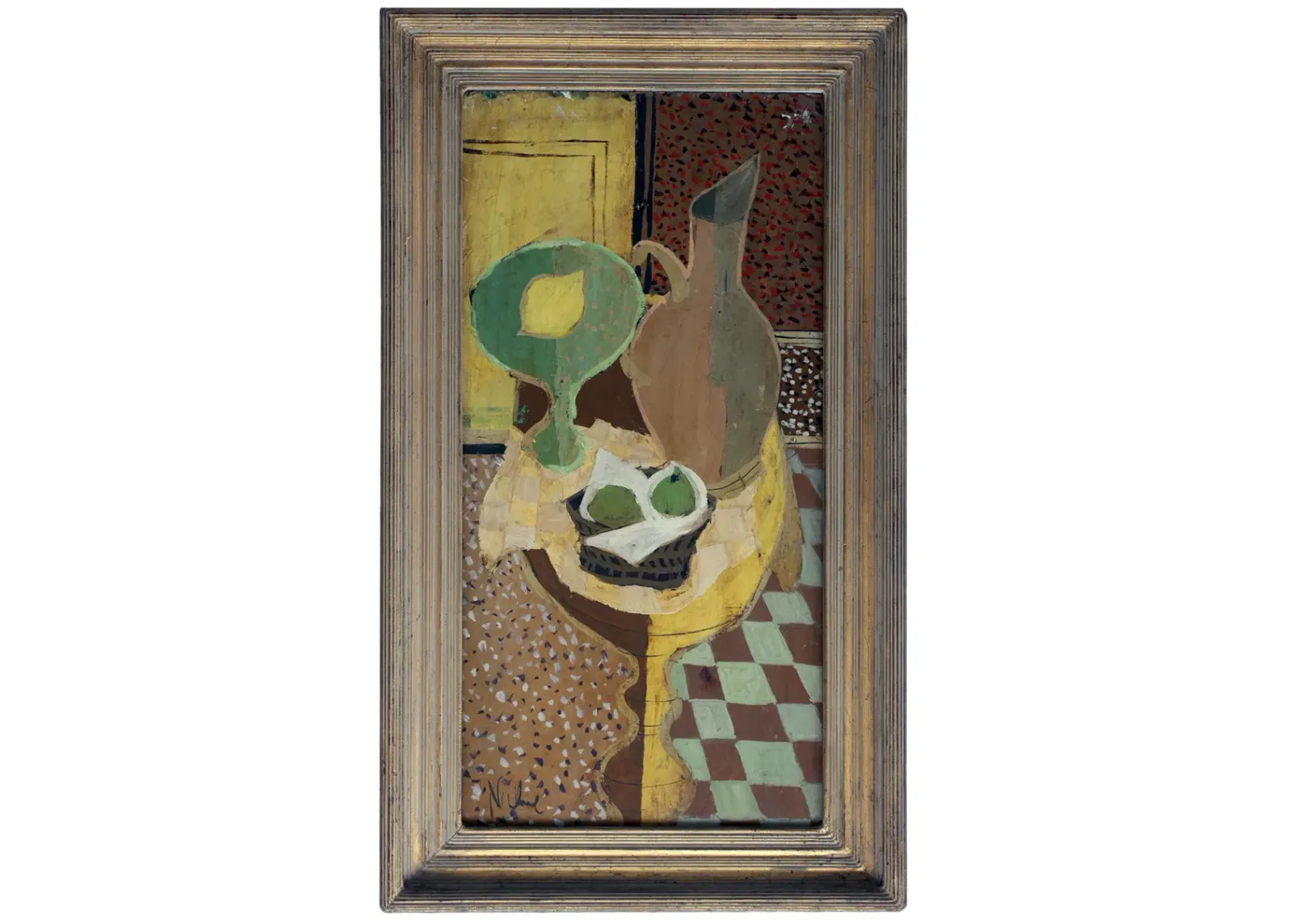 1920 Charles Levier Cubist - Fleur de Lex Antiques - Green