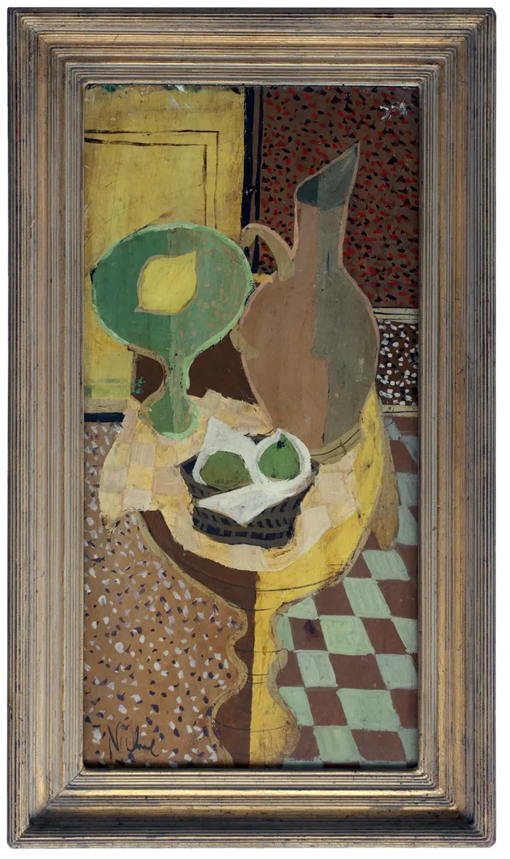 1920 Charles Levier Cubist - Fleur de Lex Antiques - Green