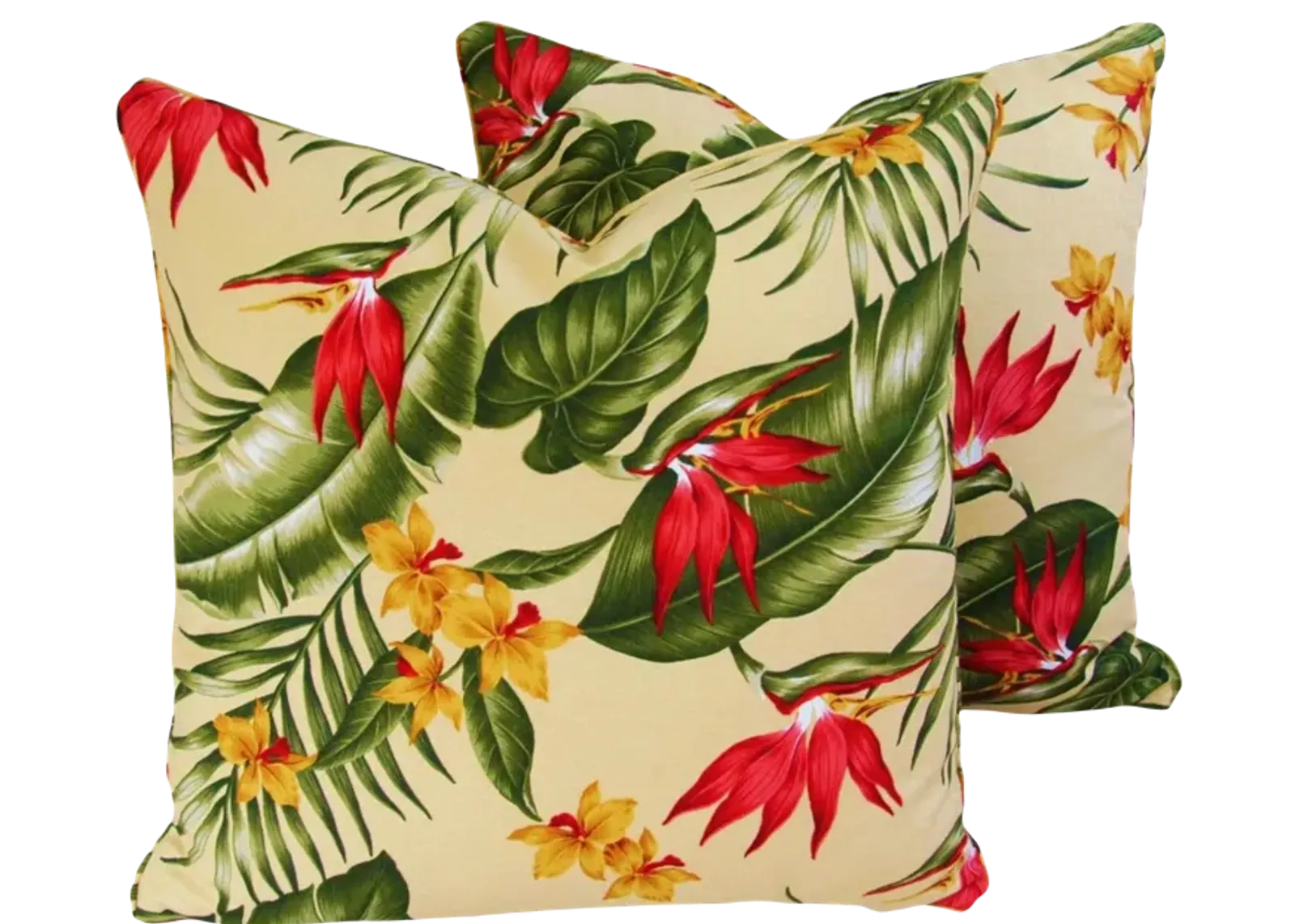 Tropical Bird Of Paradise Pillows - Set of 2