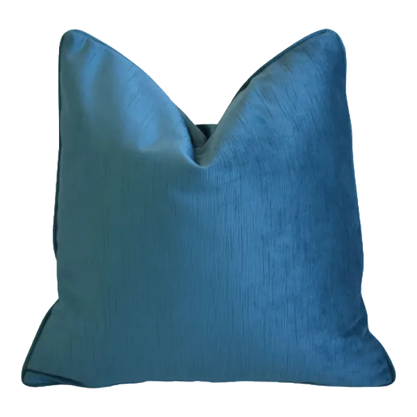 Scalamandre Aquamarine Velvet Pillow