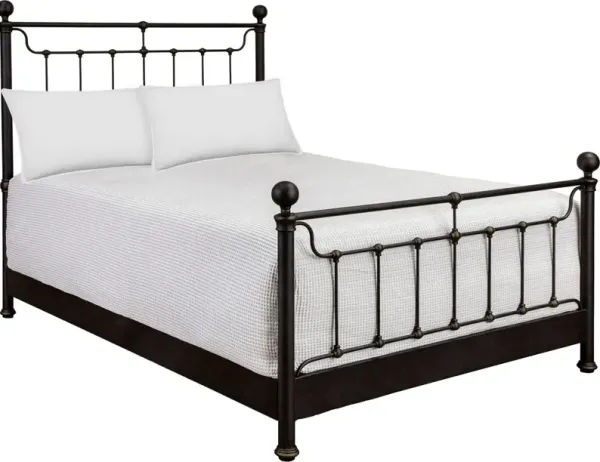 Sylvie Iron Bed - Handcrafted - Brown