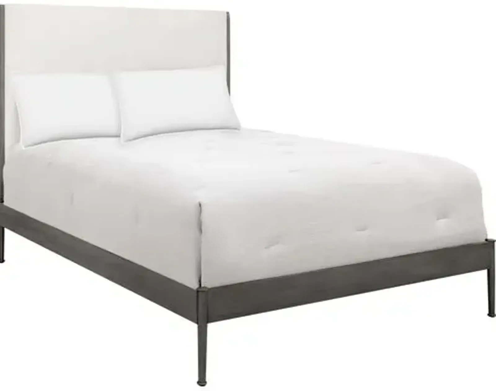 Royce Platform Bed - Weathered Grey - Handcrafted - Gray