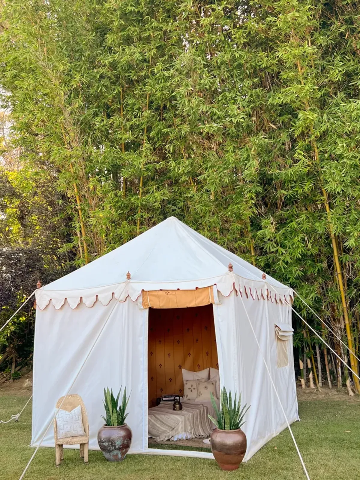 Royal Ranthambore Outdoor Tent - de-cor - White