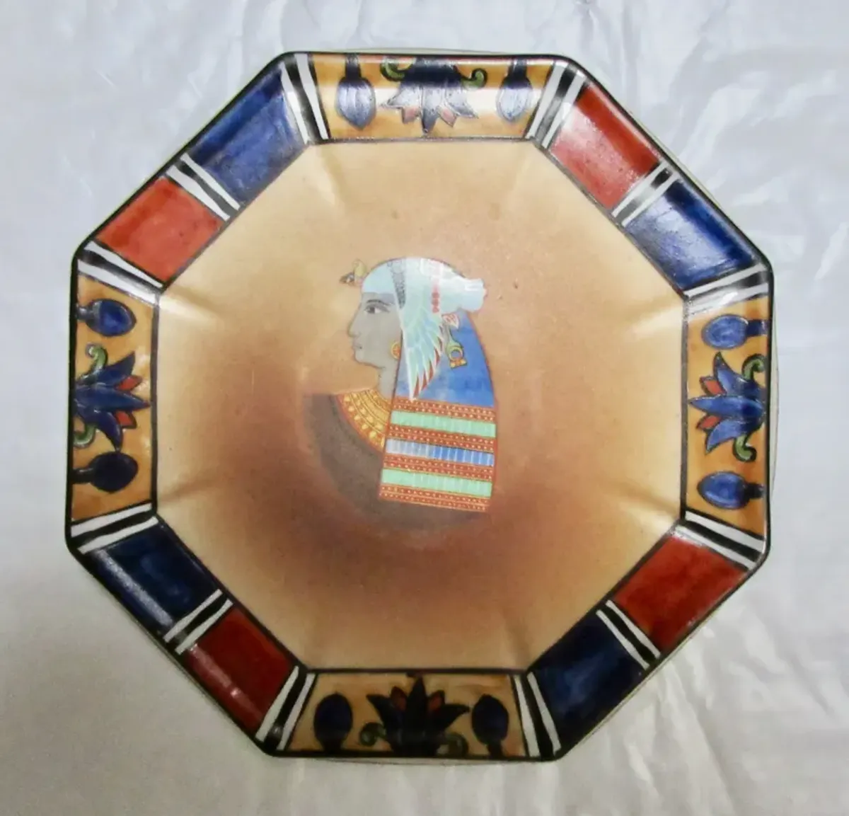 1910s Japanese Egyptian Revival Trays - The Emporium Ltd. - Blue