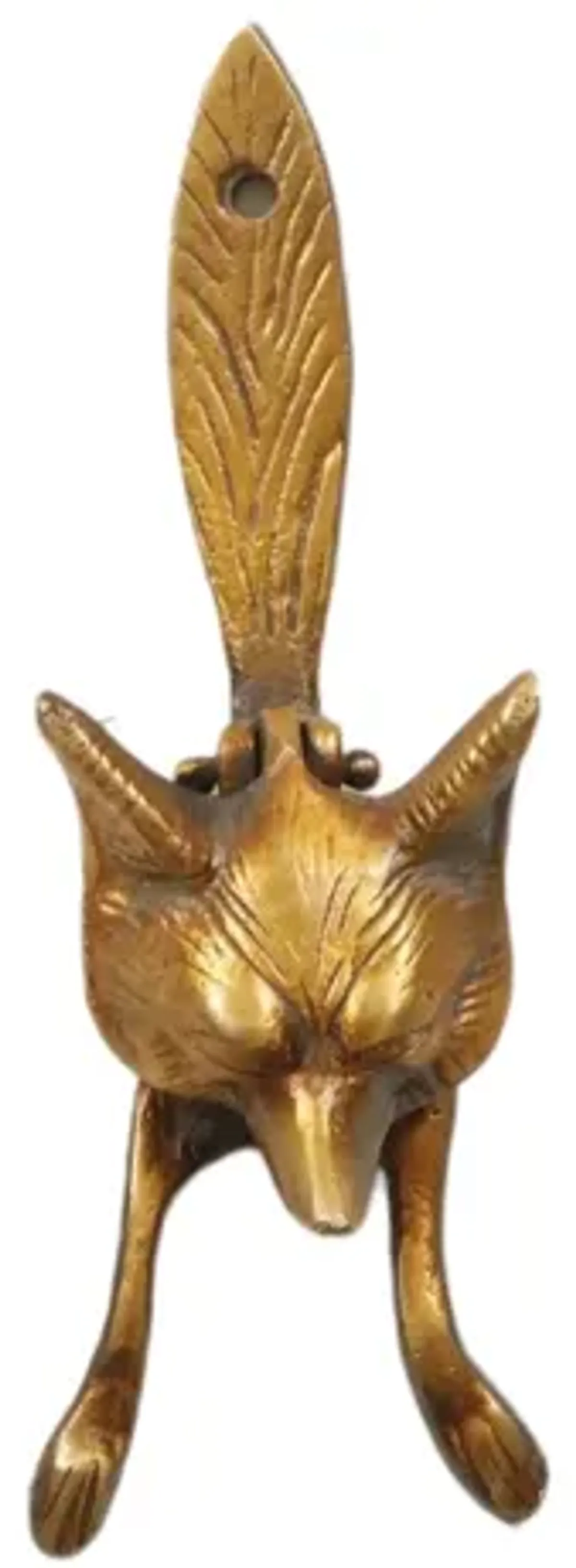 Little Fox Gold Brass Door Knocker - Interesting Things