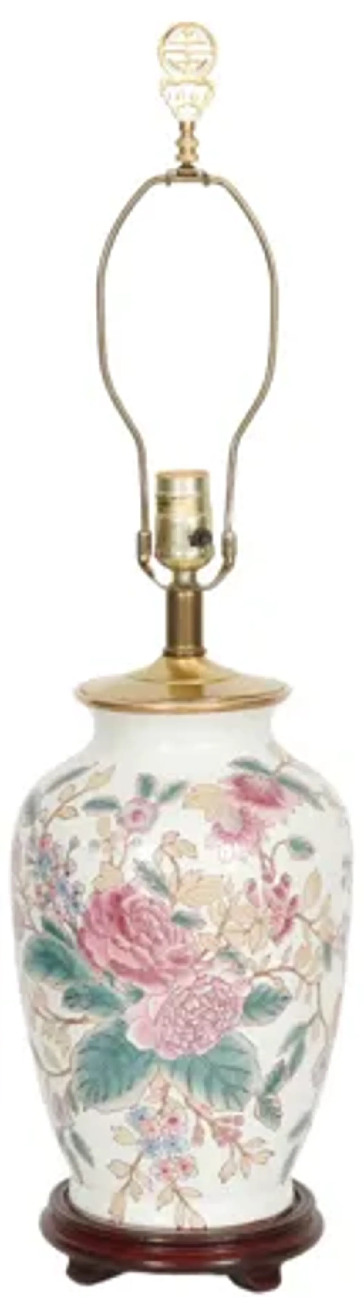 Ming Floral Ceramic Table Lamps - Set of 2 - Interesting Things