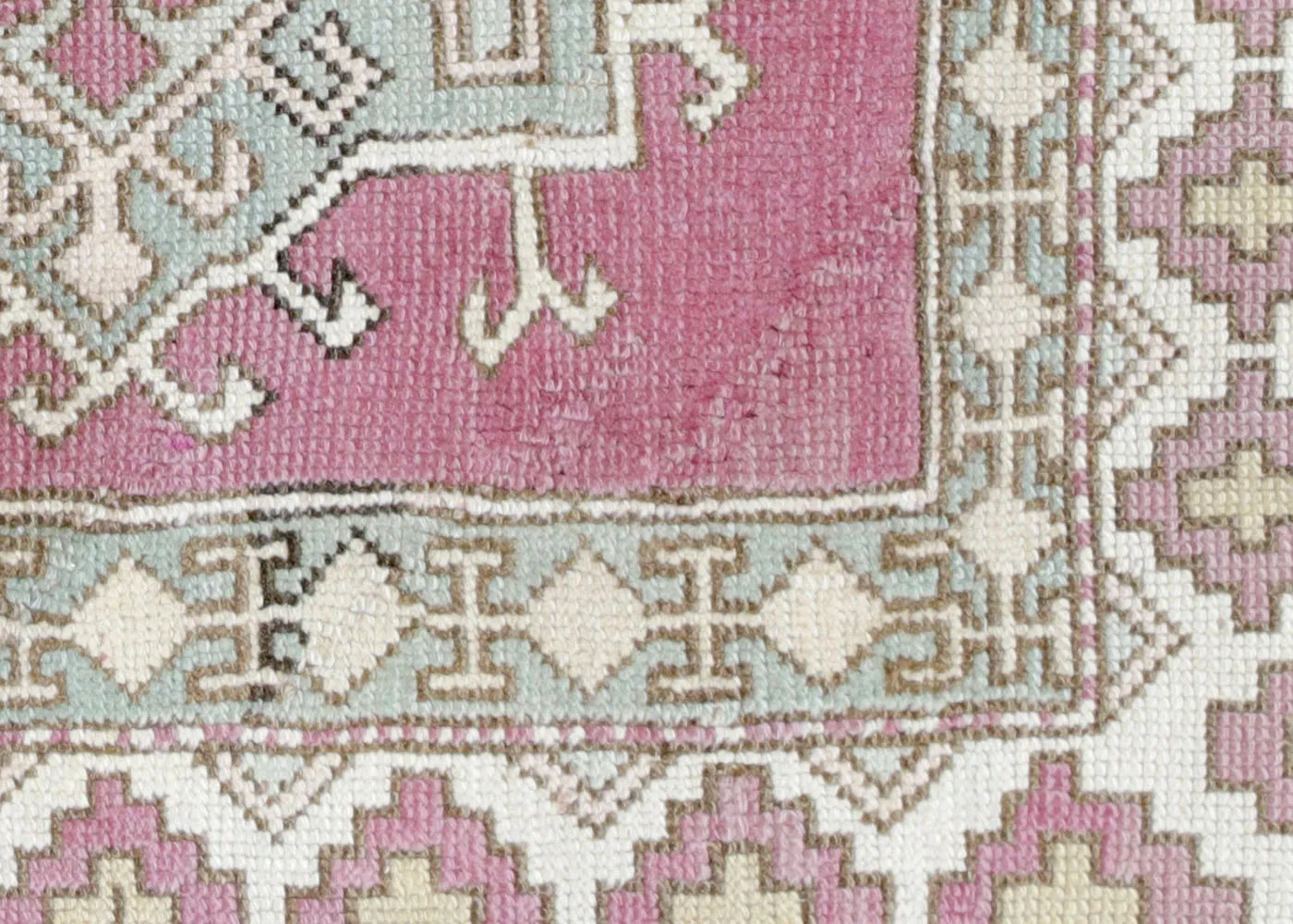 1960s Turkish Oushak Carpet-3'10" X 5'7" - Nalbandian - Pink