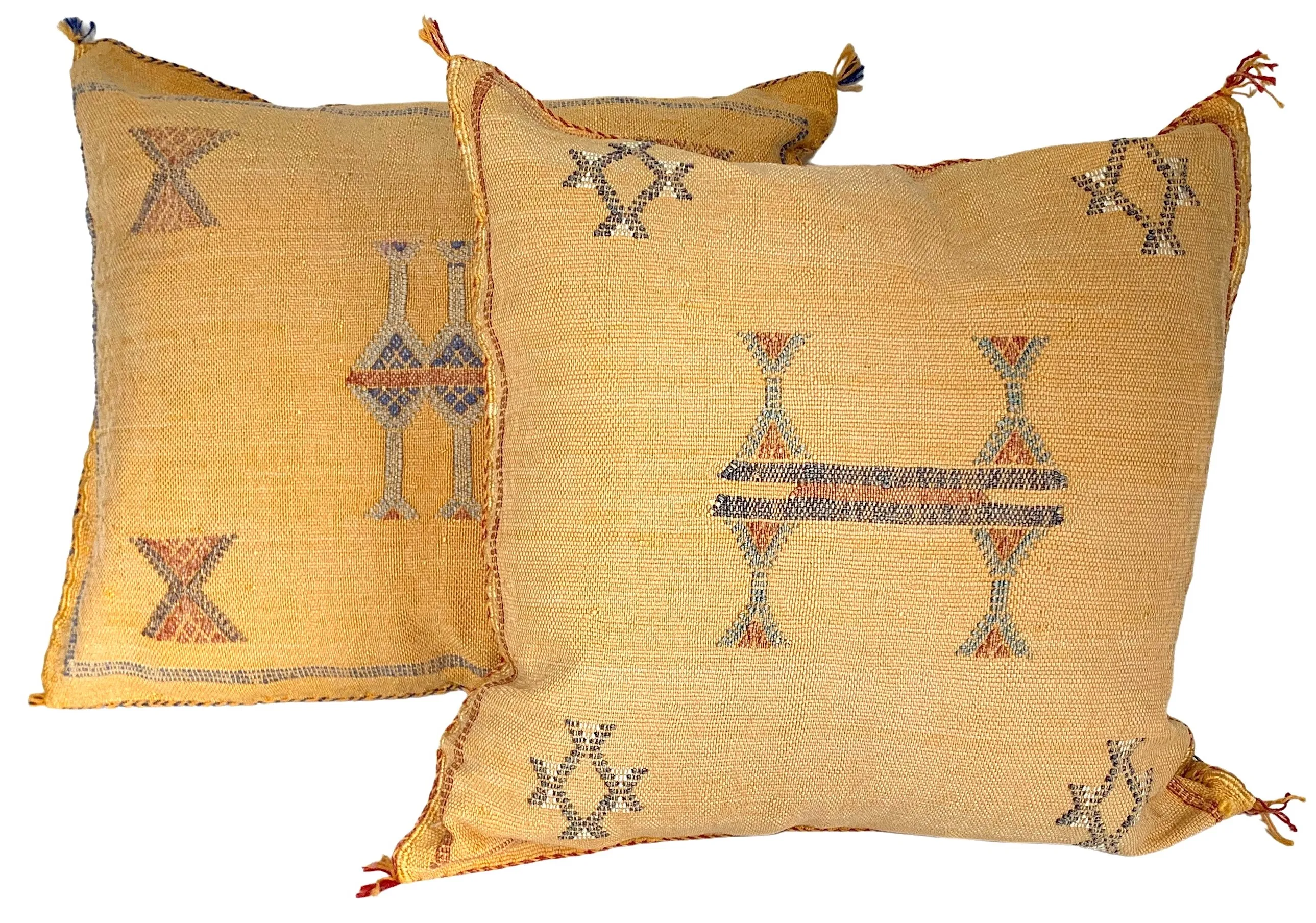 Moroccan Sabra Silk Pillows - Set of 2 - Eat Drink Home