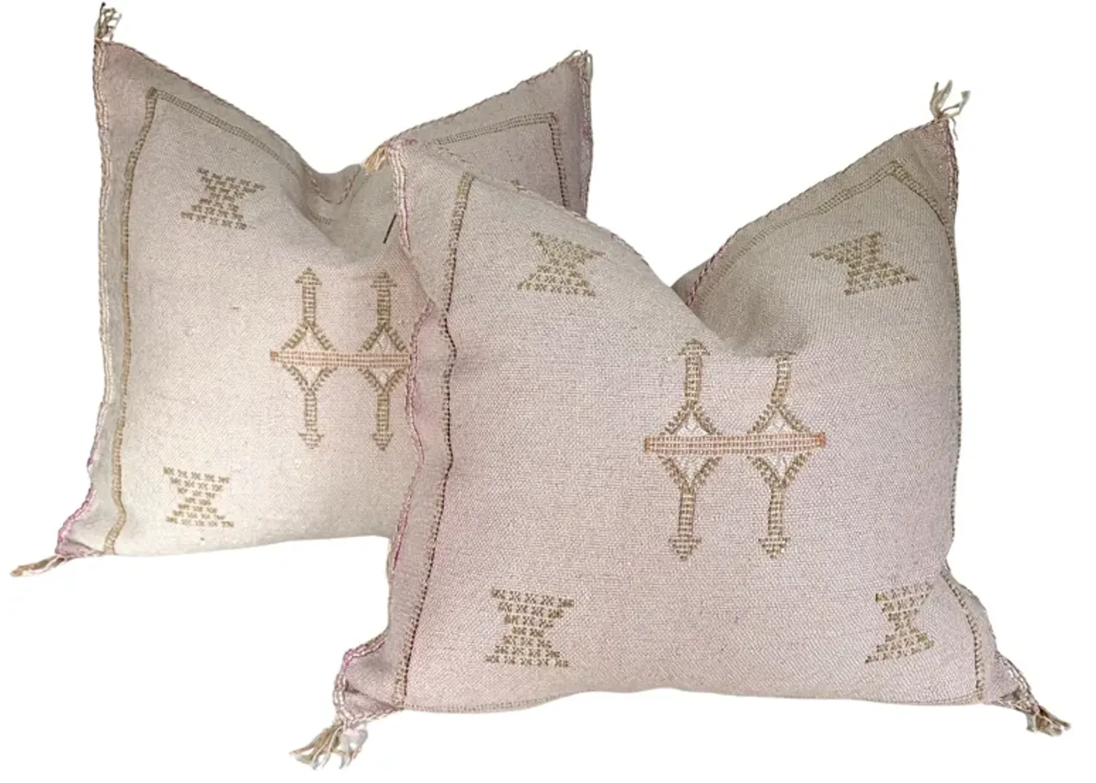 Moroccan Sabra Silk Pillows - Set of 2 - Eat Drink Home