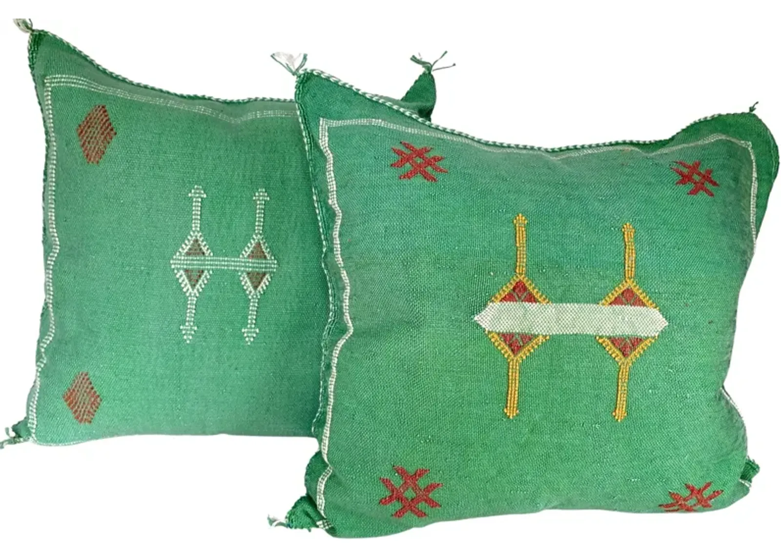 Moroccan Sabra Silk Pillows - Set of 2 - Eat Drink Home