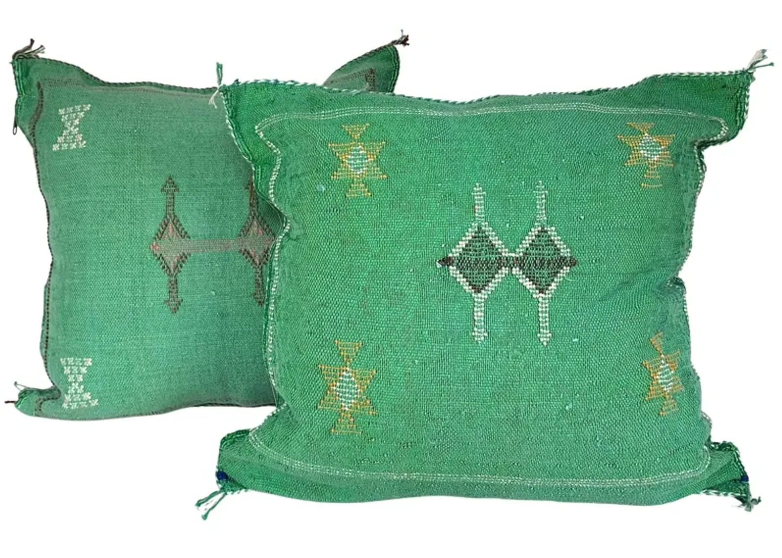 Moroccan Sabra Silk Pillows - Set of 2 - Eat Drink Home