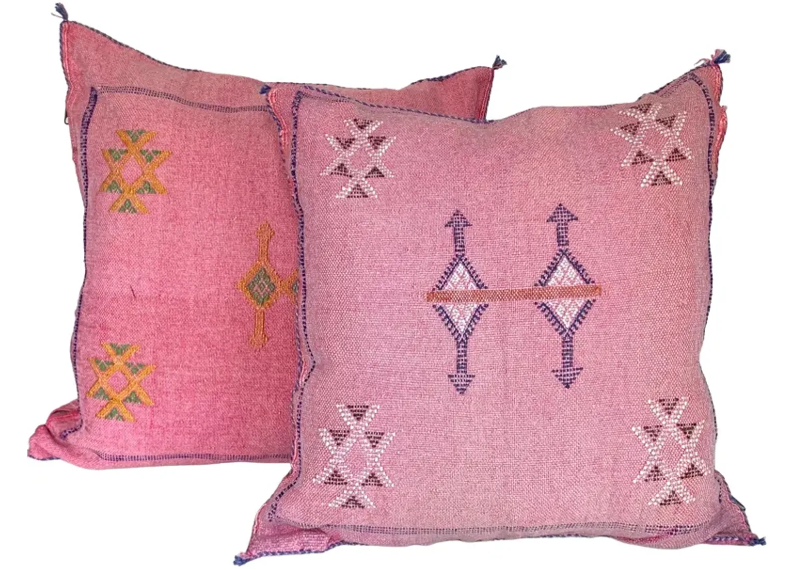 Moroccan Sabra Silk Pillows - Set of 2 - Eat Drink Home