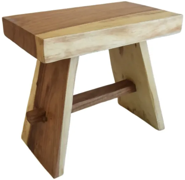 Munger Wood Side Table - Stool - or Bench - Handcrafted - Brown