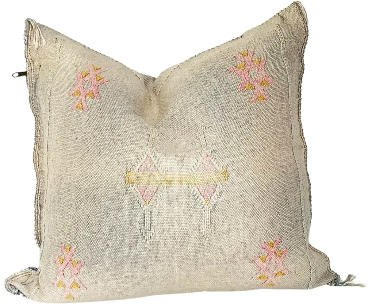 Moroccan Sabra Silk Pillow - Eat Drink Home