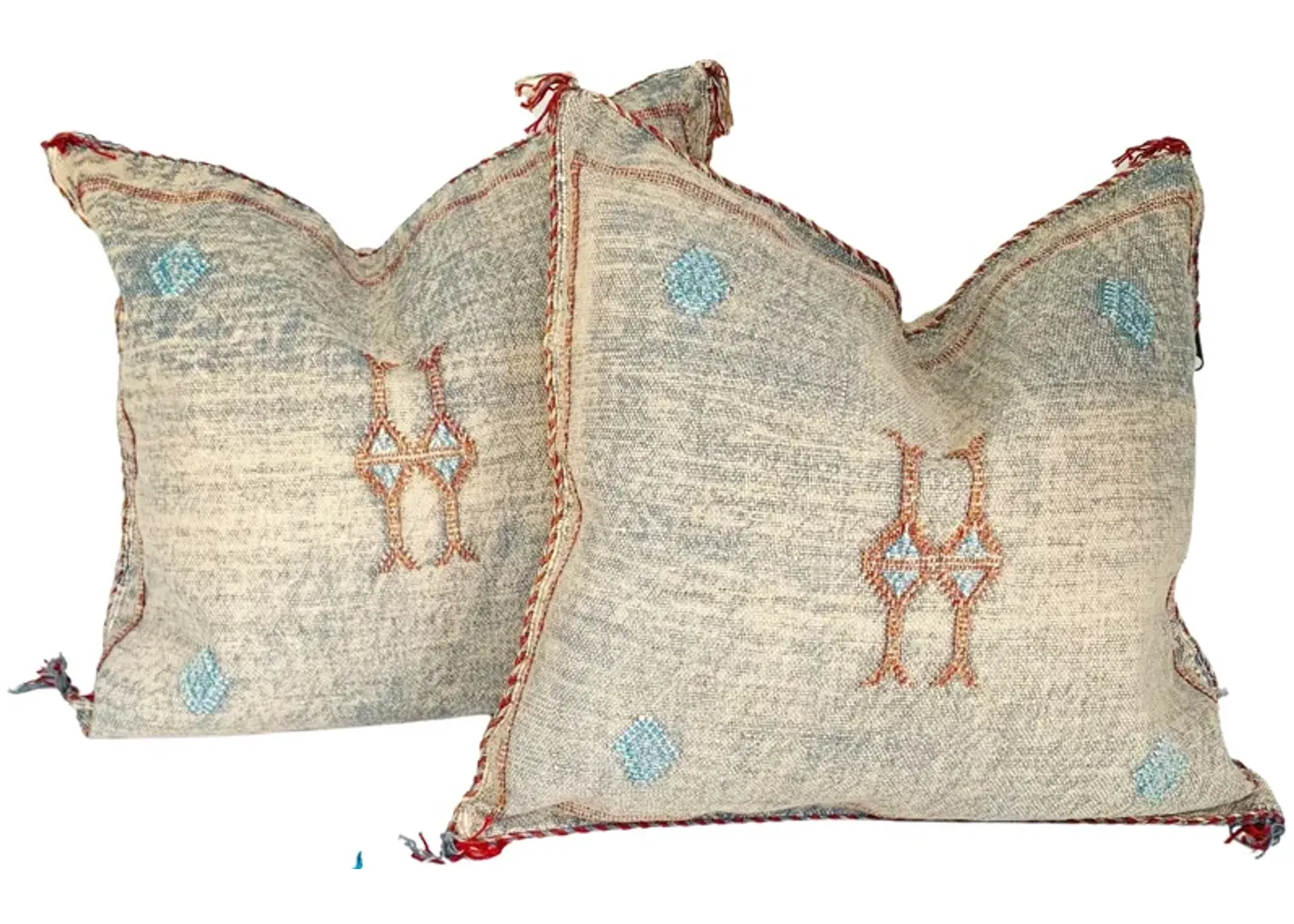 Moroccan Sabra Silk Pillows - Set of 2 - Eat Drink Home