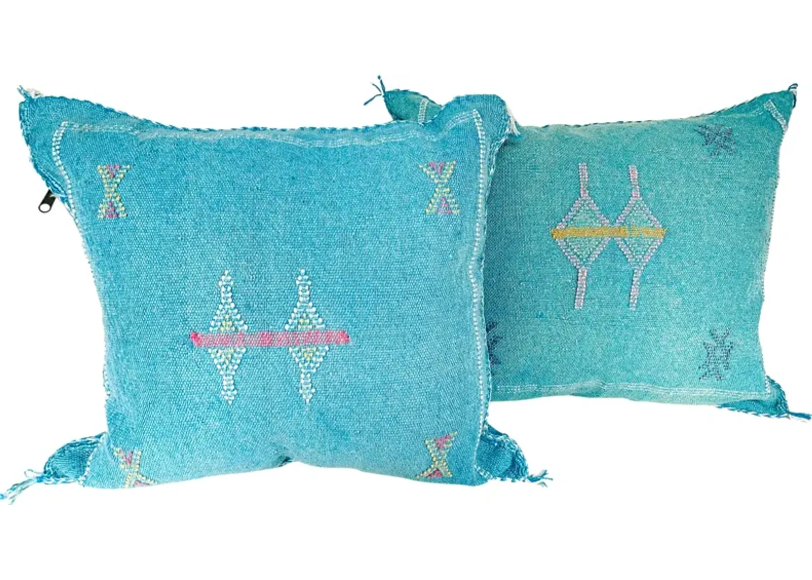 Moroccan Sabra Silk Pillows - Set of 2 - Eat Drink Home