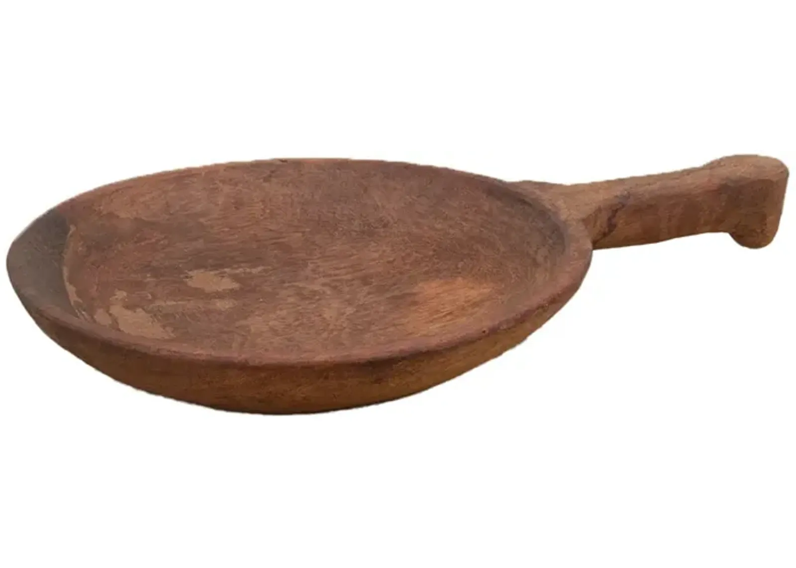 Organic Hand-carved Grain Scoop Bowl - de-cor - Brown