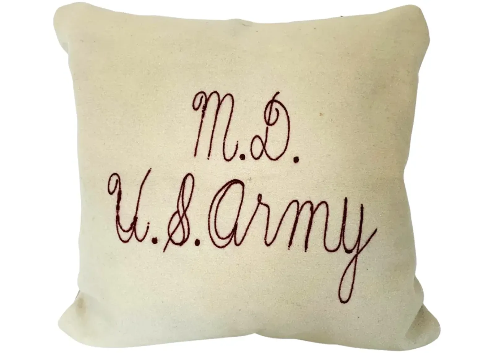 1930s Army Medical Blanket Throw Pillow - Eat Drink Home