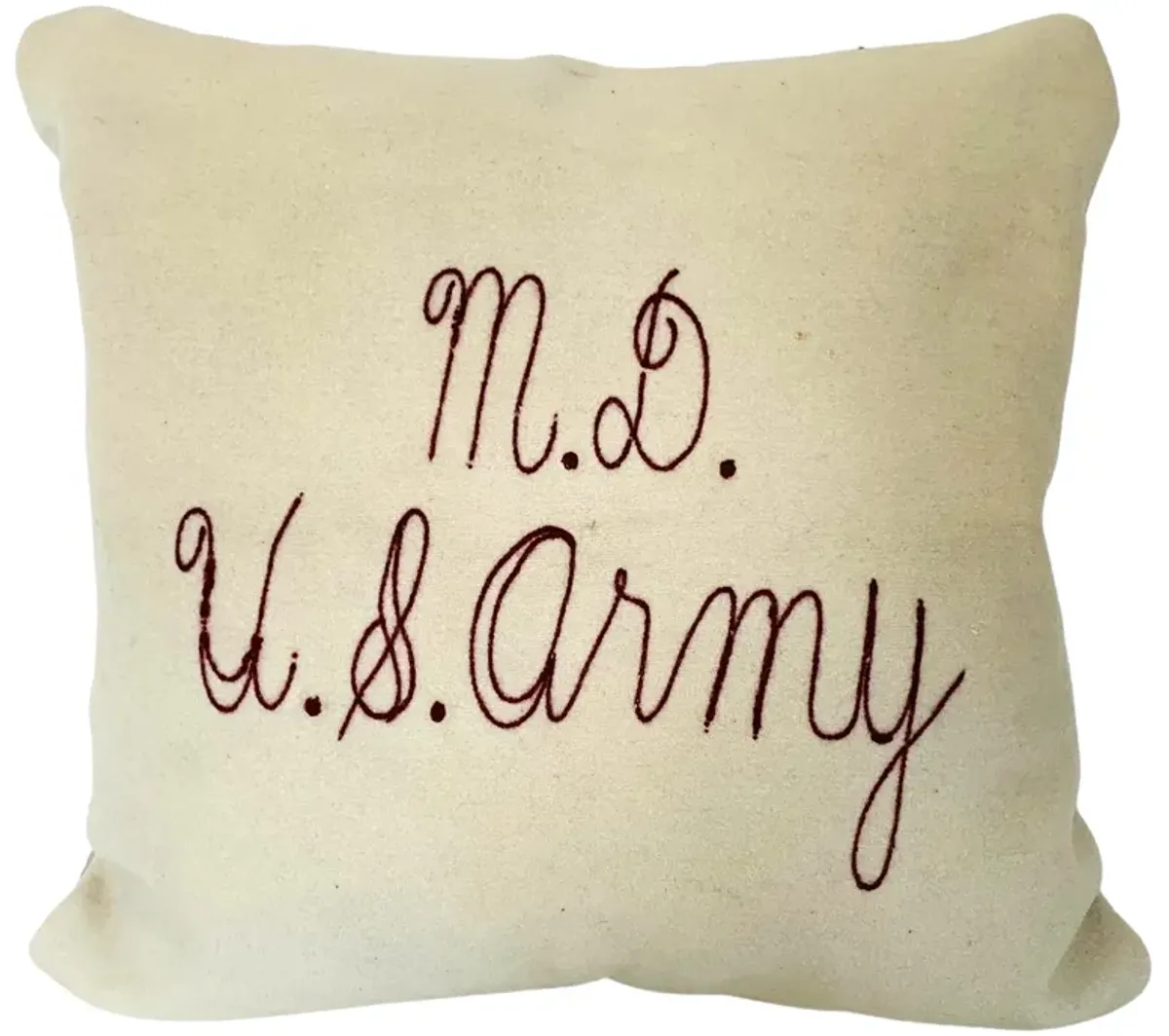 1930s Army Medical Blanket Throw Pillow - Eat Drink Home