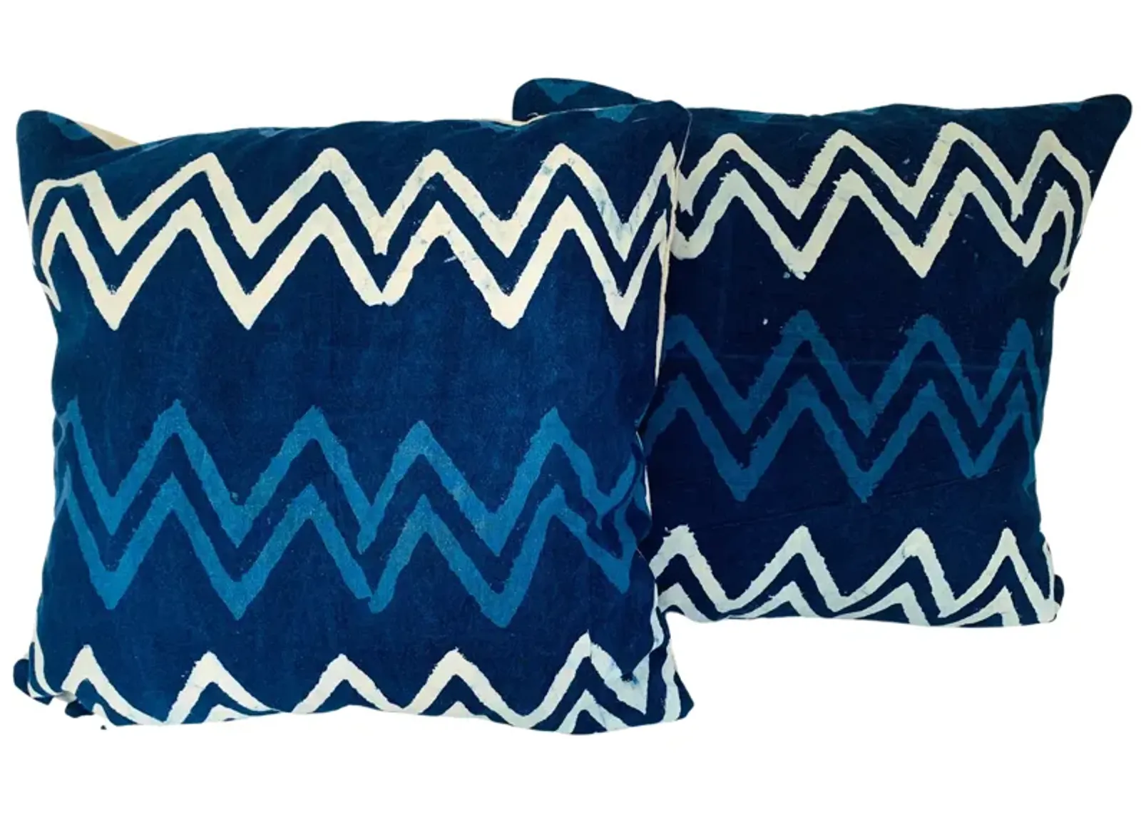 Hand-Printed Shibori Throw Pillows - Set of 2 - Eat Drink Home