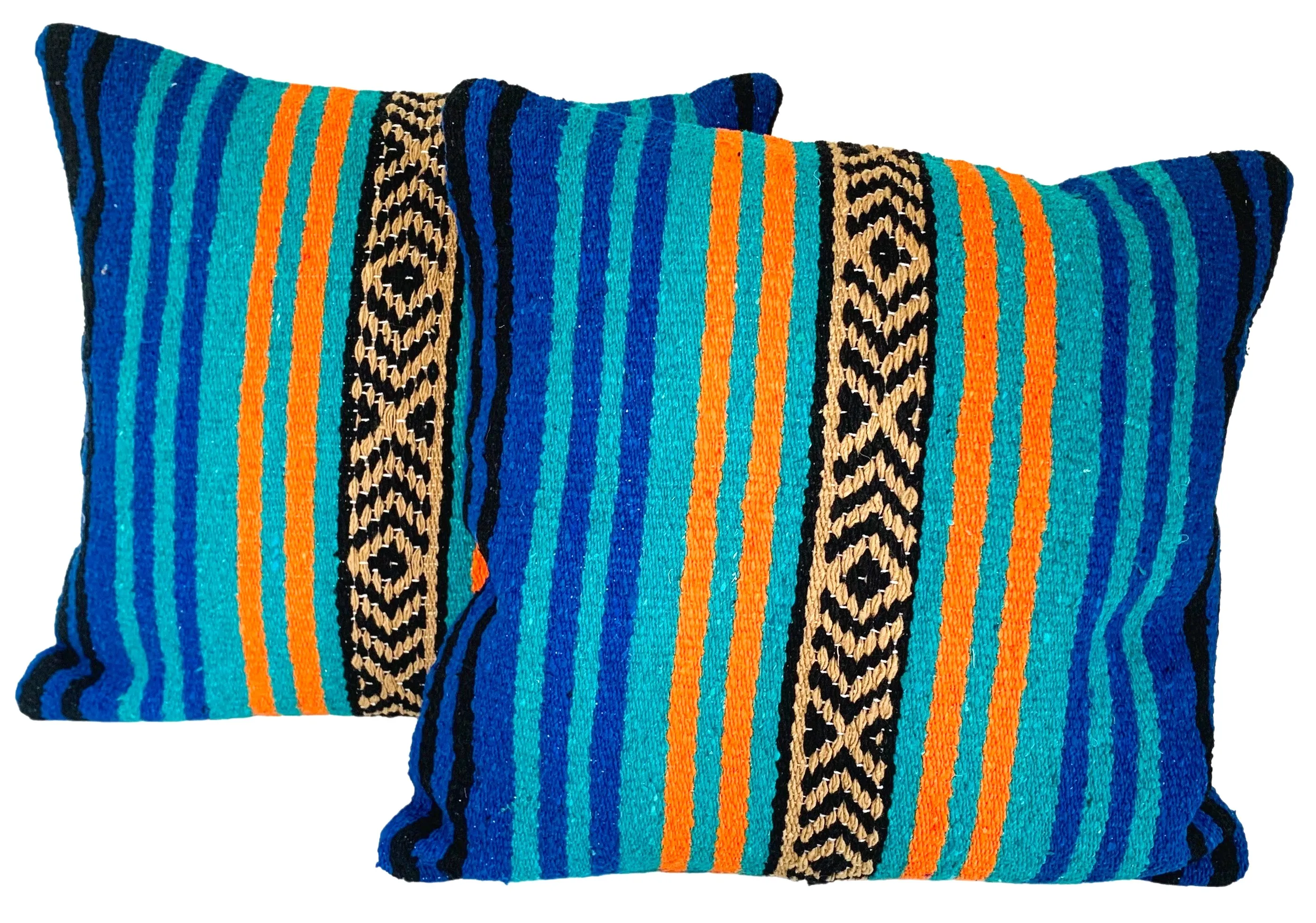 Mexican Serape Throw Pillows - Set of 2 - Eat Drink Home