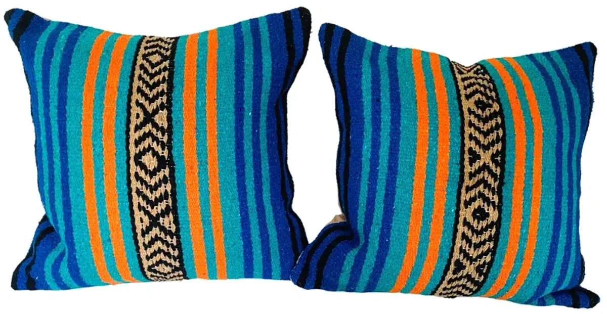 Mexican Serape Throw Pillows - Set of 2 - Eat Drink Home