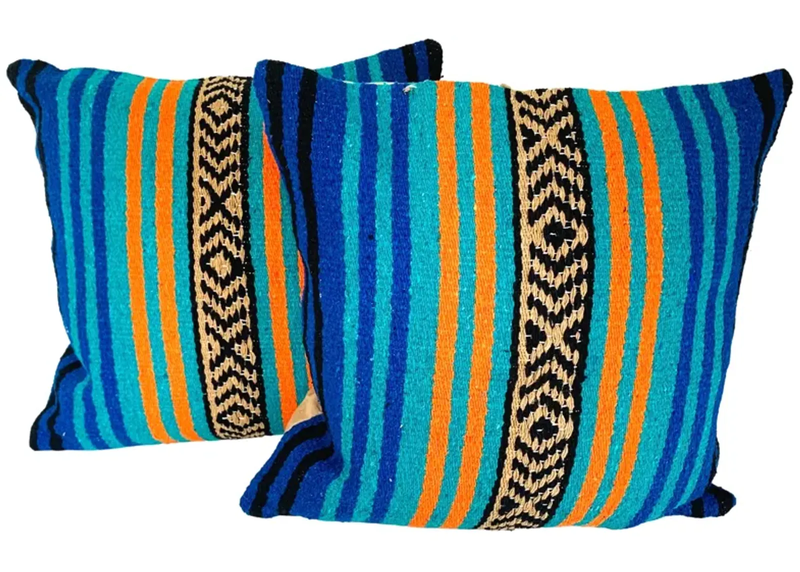 Mexican Serape Throw Pillows - Set of 2 - Eat Drink Home