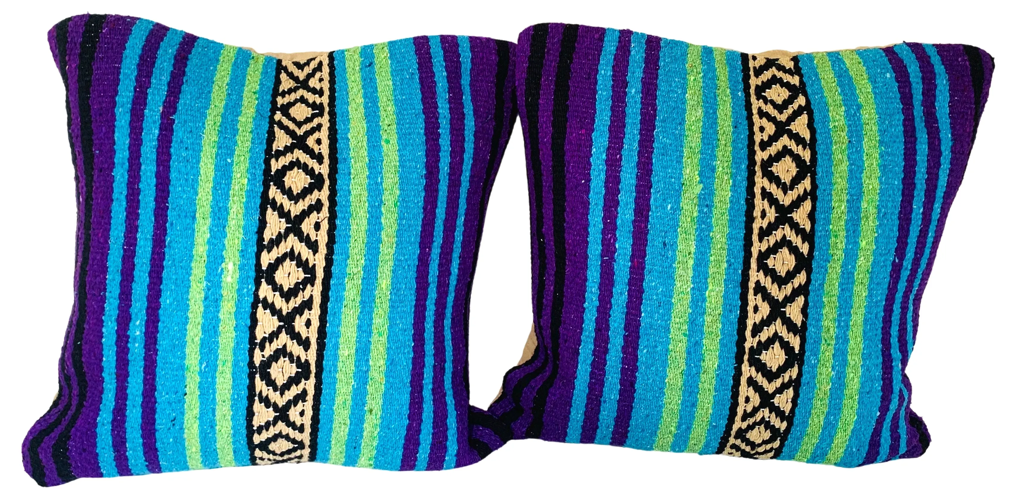 Mexican Serape Throw Pillows - Set of 2 - Eat Drink Home