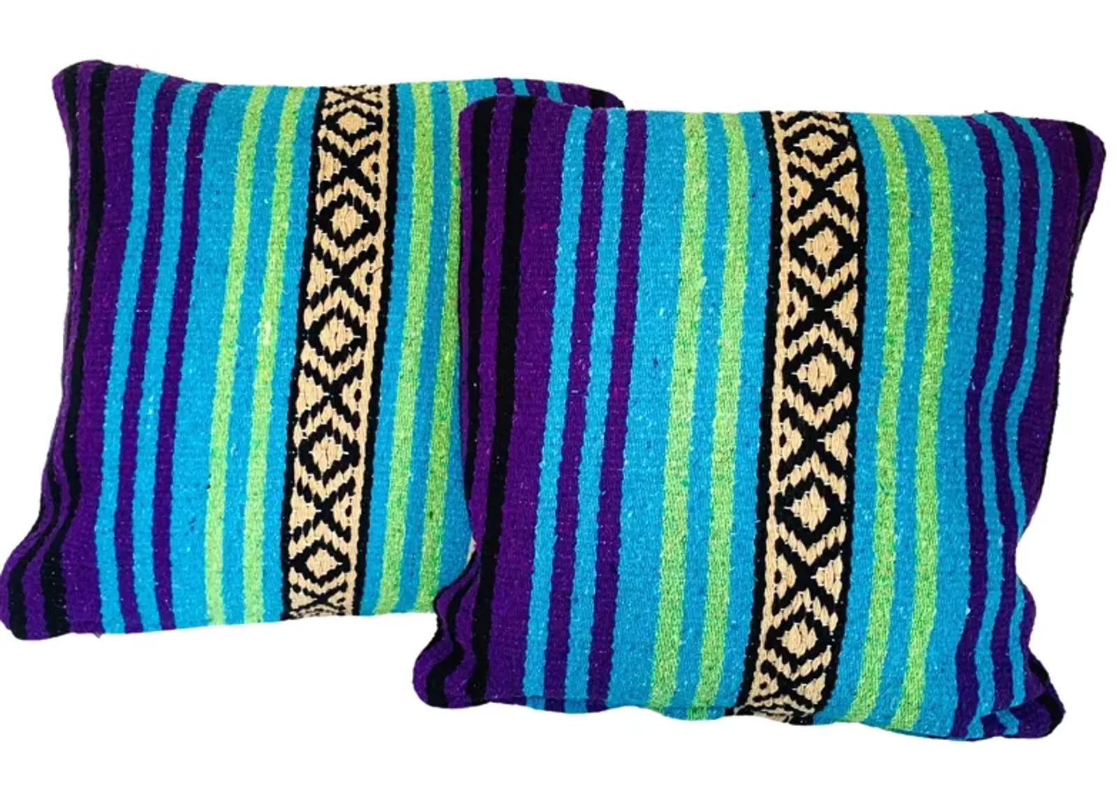 Mexican Serape Throw Pillows - Set of 2 - Eat Drink Home