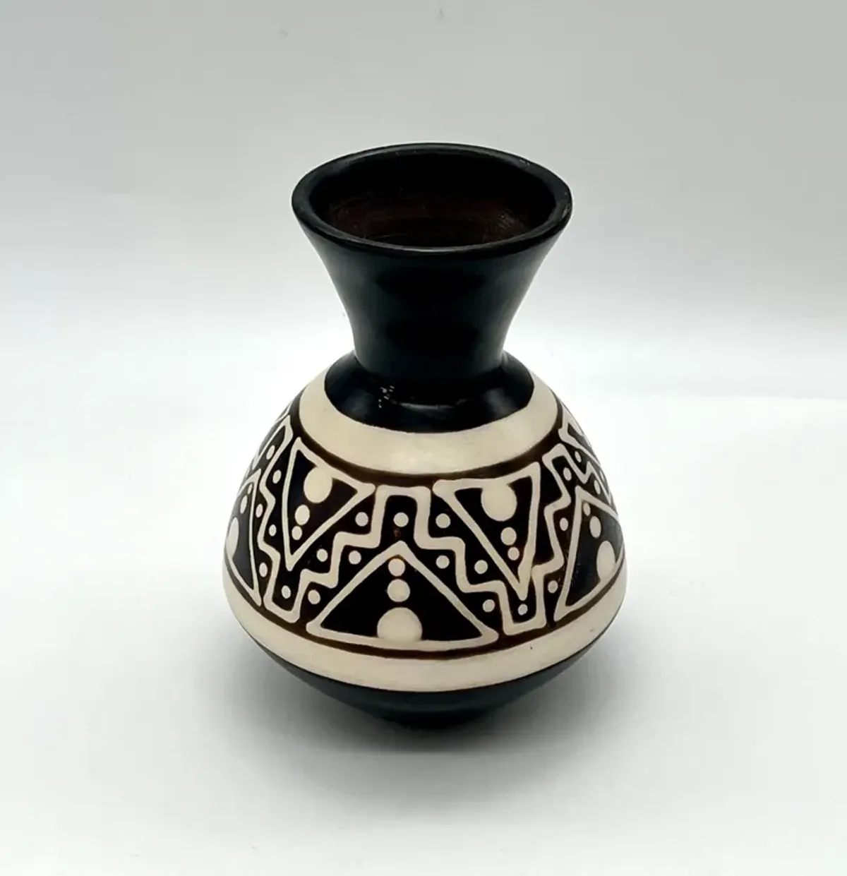 C. 1970s Abstract Pottery Vase - Pilar Collection - Brown