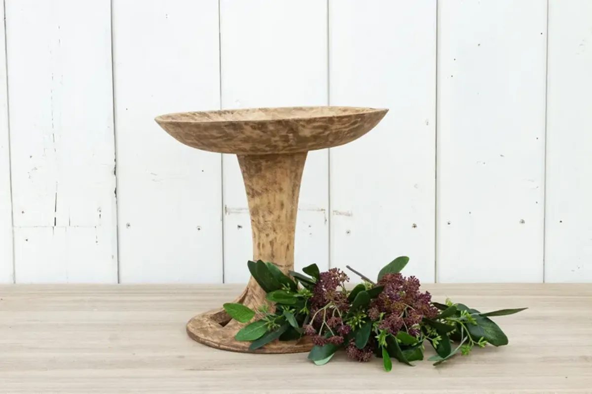 Earthy Vintage Naga Fruit Bowl - de-cor - Brown