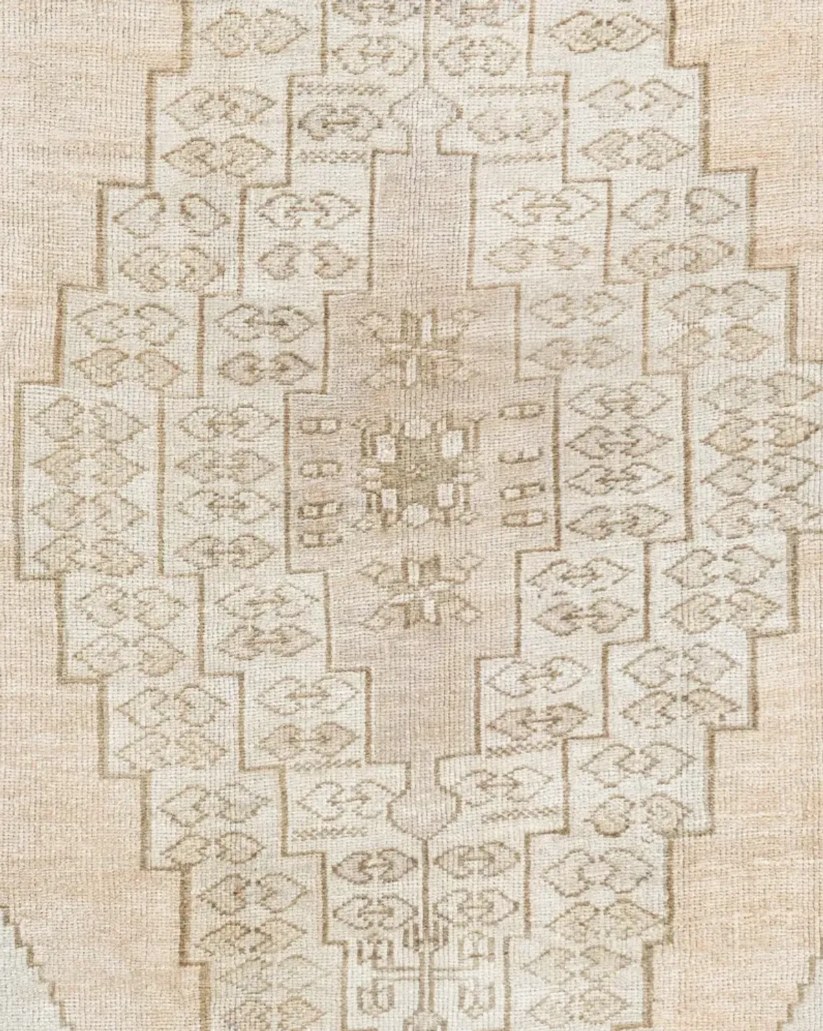 Beige Turkish Oushak Area Rug - 5'9"x9'9" - Beige