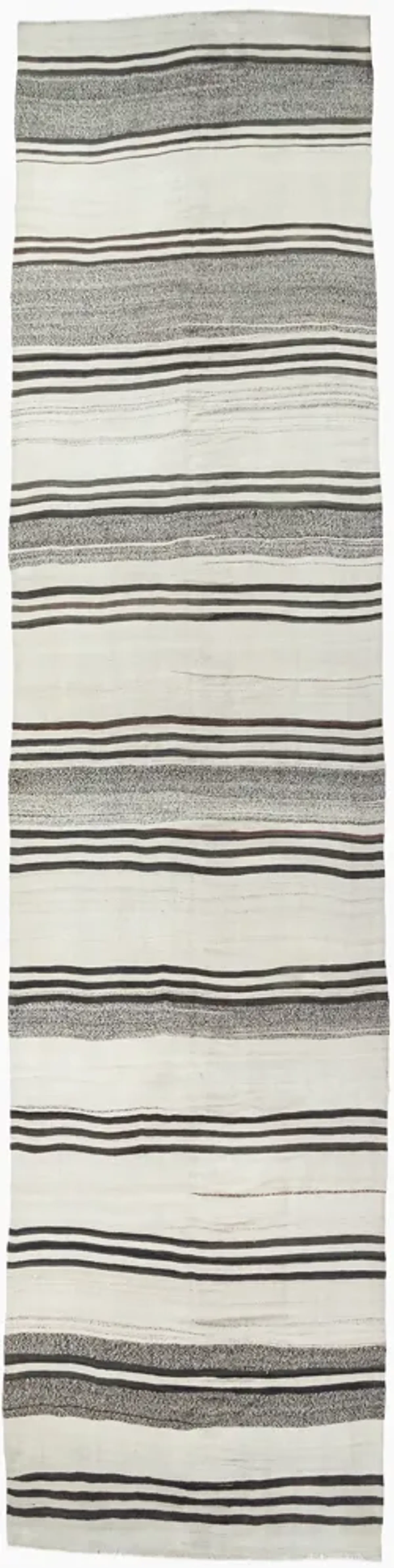 Extra Long Ivory Kilim Runner - 5'x21'3" - Beige