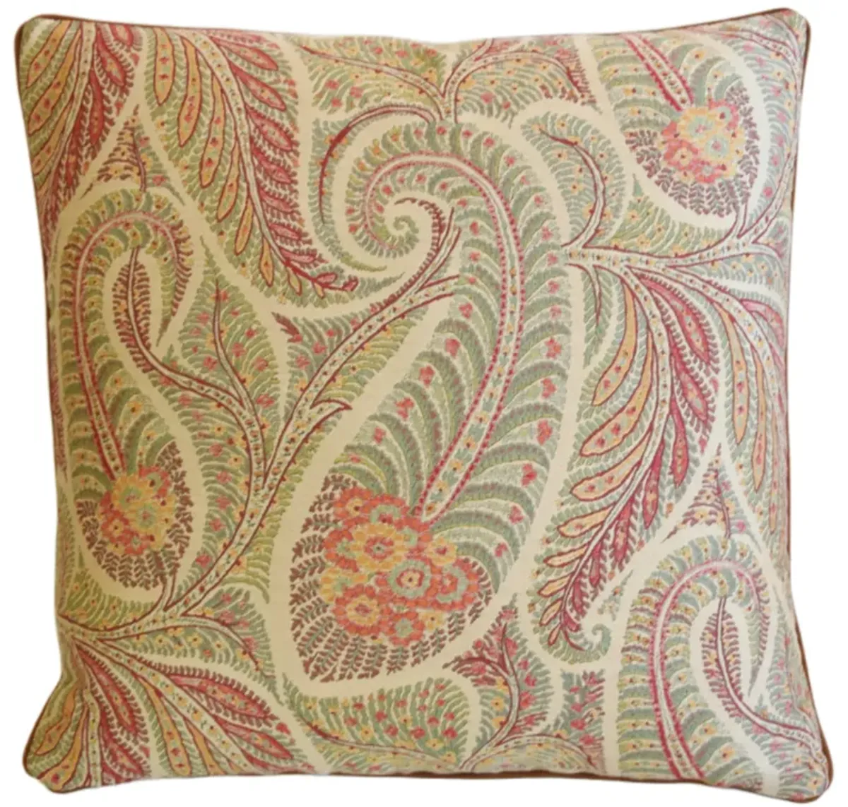 Clarence House Paisley Fabric Pillow