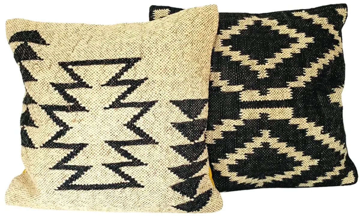 Turkish Kilim Throw Pillows - Set of 2 - Eat Drink Home