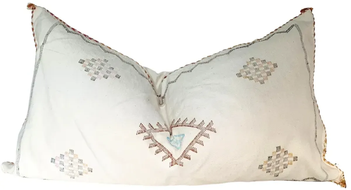 Moroccan Sabra Silk Lumbar Pillow - Eat Drink Home