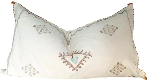 Moroccan Sabra Silk Lumbar Pillow - Eat Drink Home