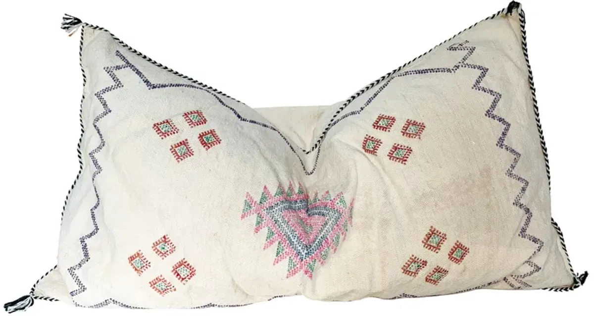 Moroccan Sabra Silk Lumbar Pillow - Eat Drink Home