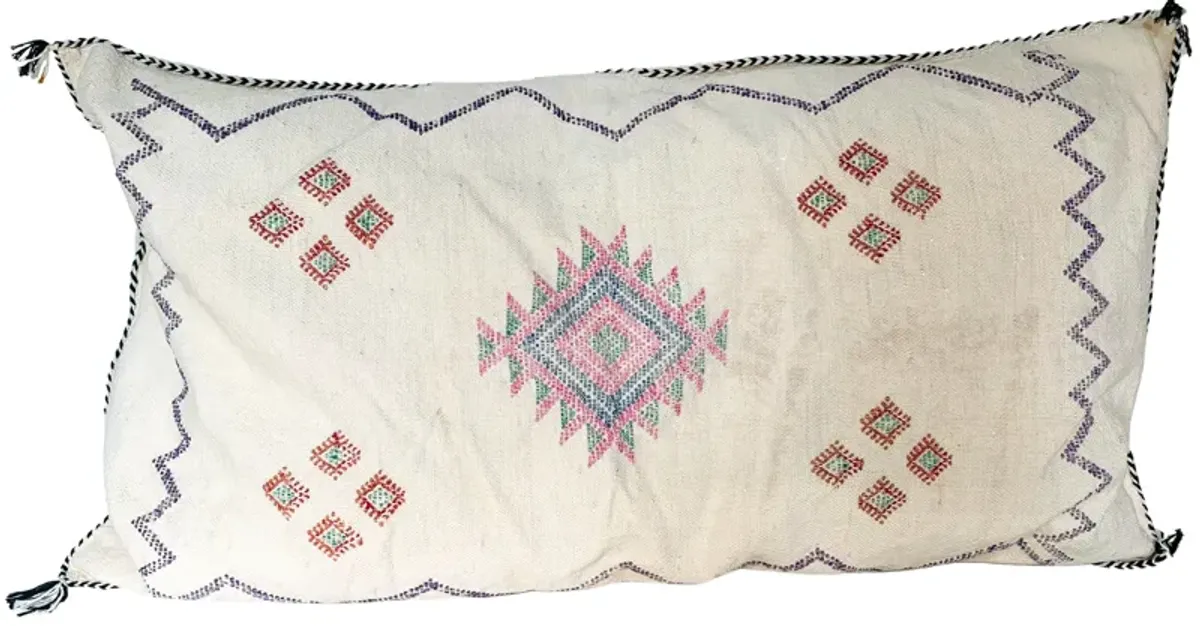 Moroccan Sabra Silk Lumbar Pillow - Eat Drink Home