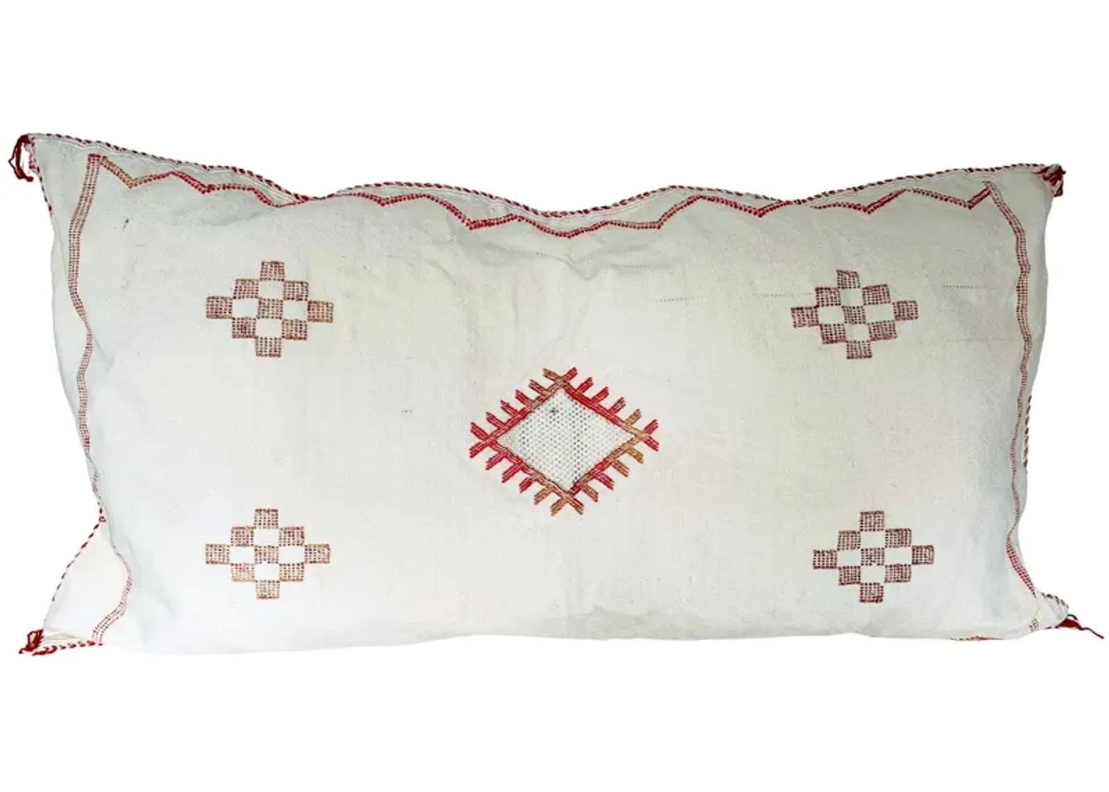 Moroccan Sabra Silk Lumbar Pillow - Eat Drink Home