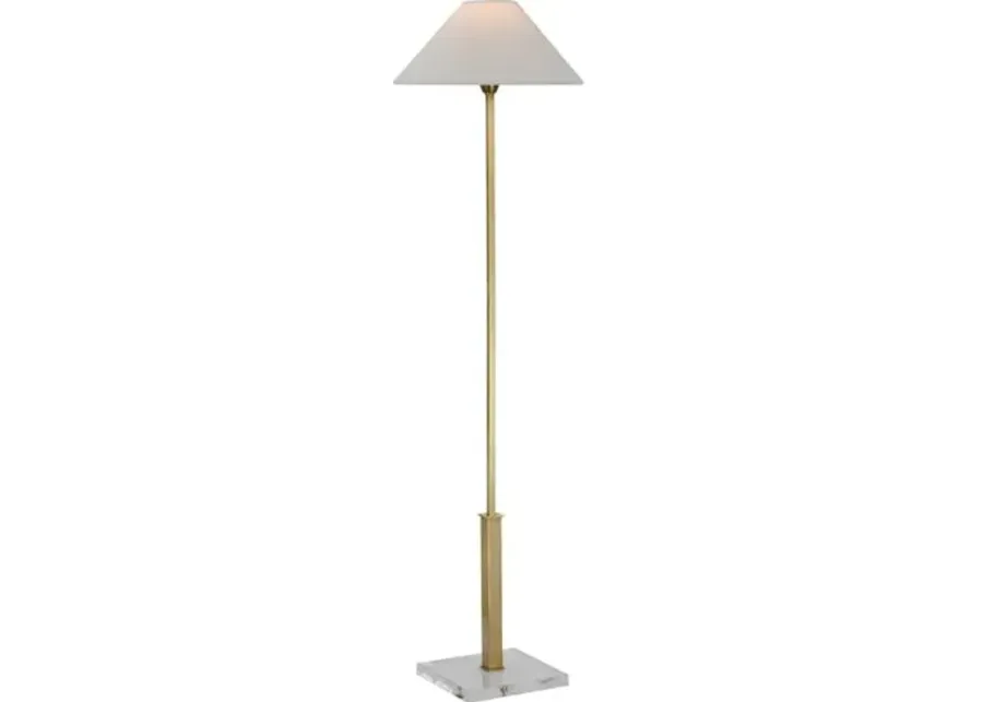 Visual Comfort - Asher Floor Lamp - Antique Brass