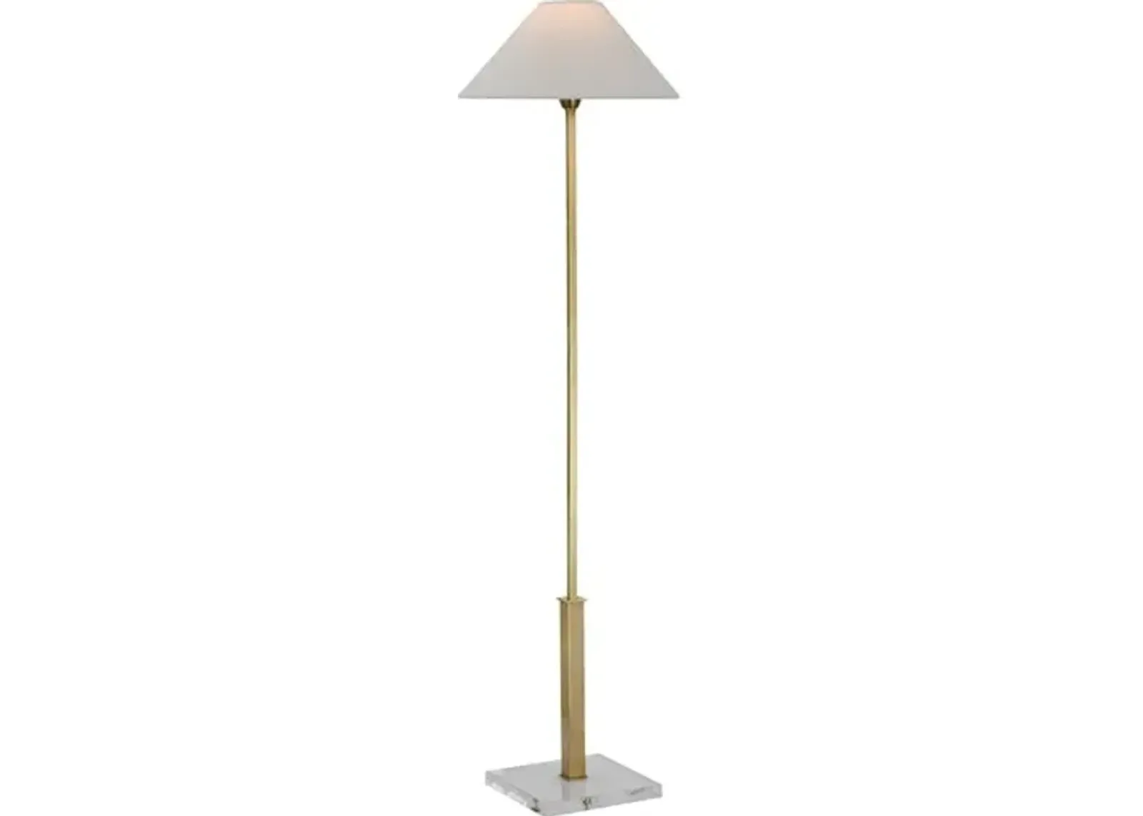 Visual Comfort - Asher Floor Lamp - Antique Brass