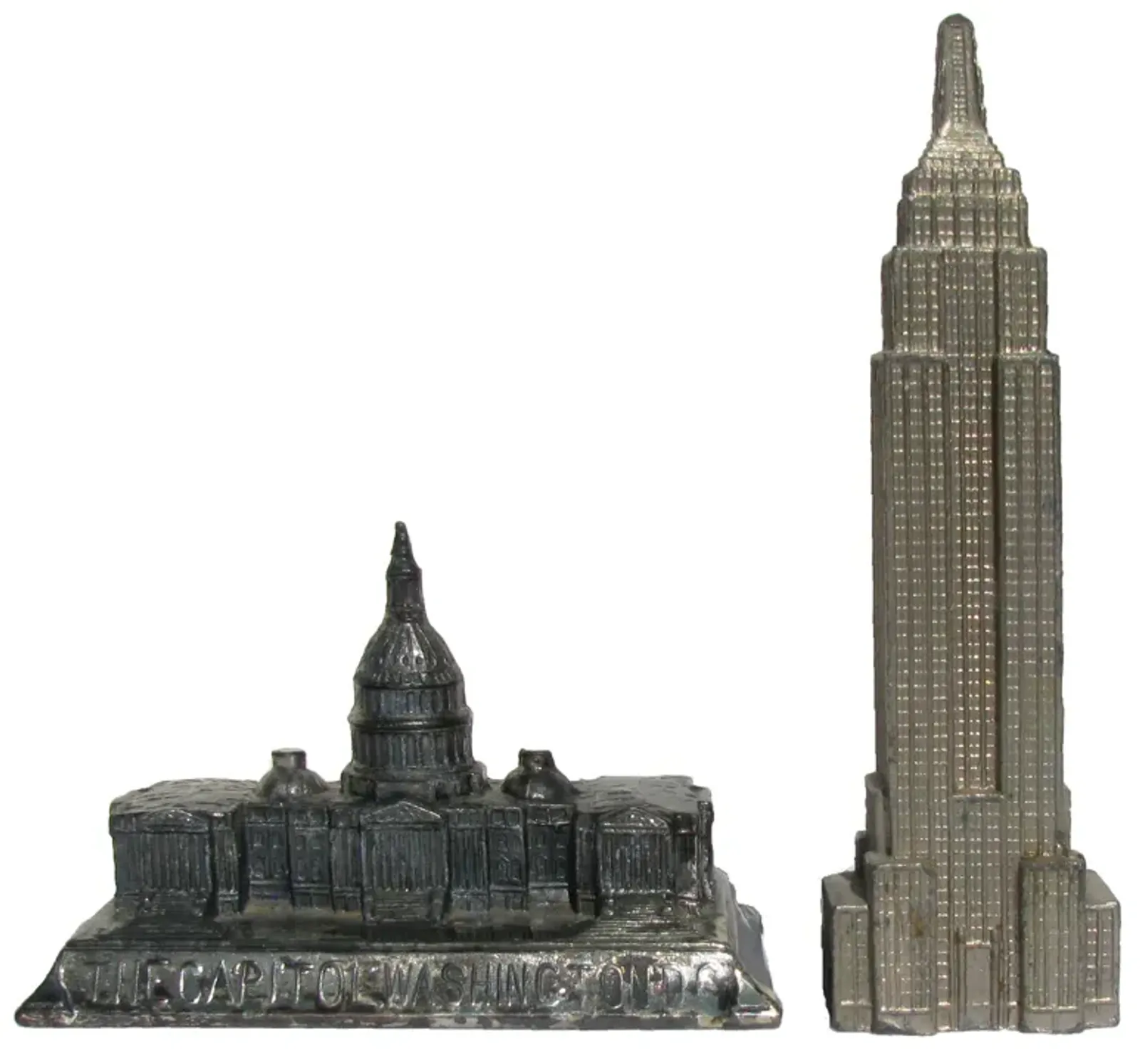 Midcentury Architectural Models - Set of 2 - Chez Vous - Silver