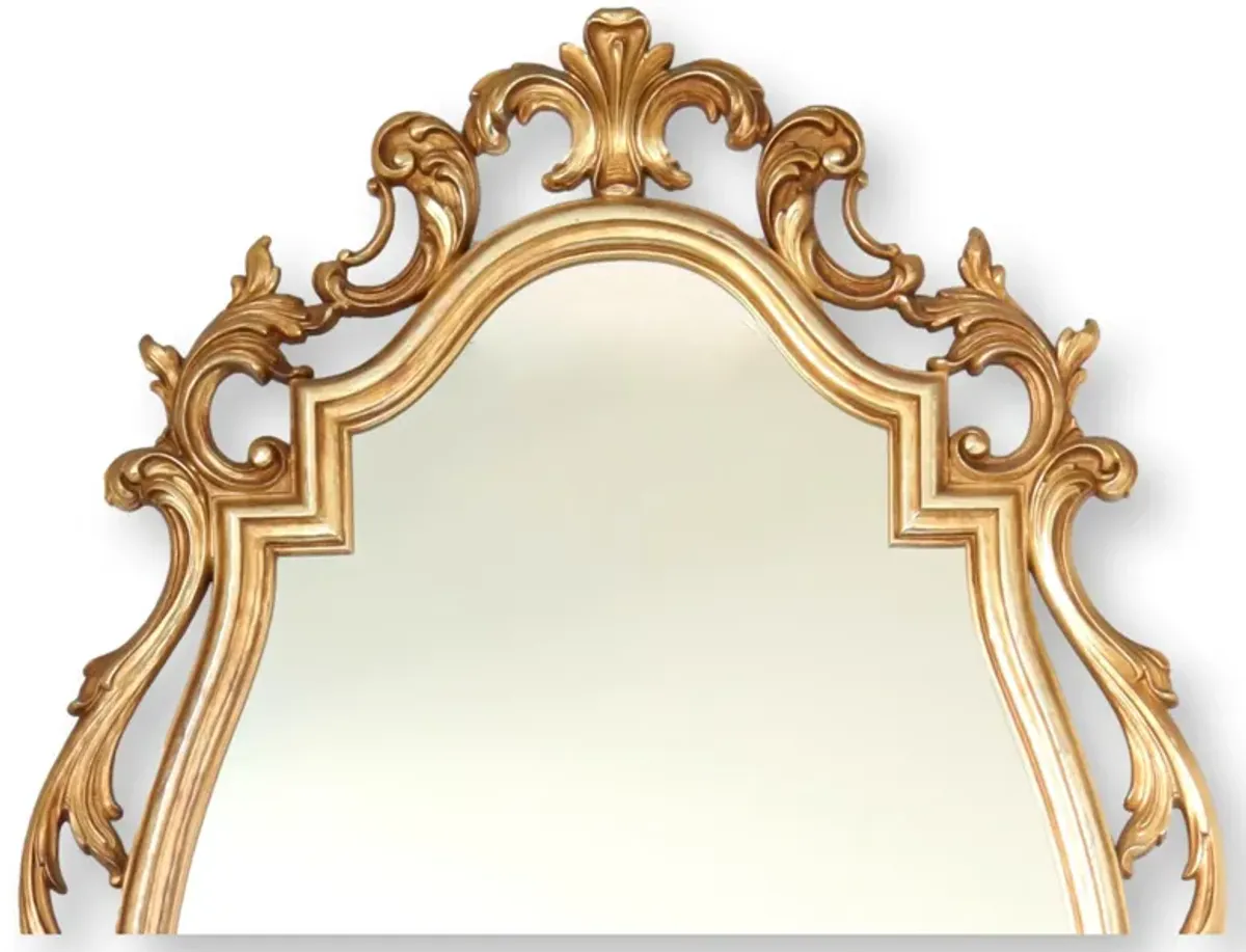 Midcentury Syroco Baroque Wall Mirror - The Queens Landing